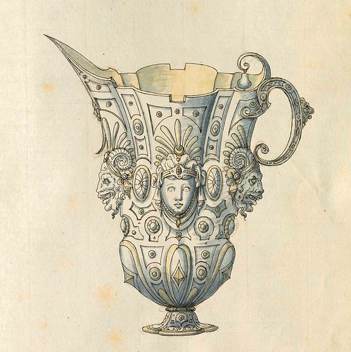 018-Jarra escanciadora de liquidos-Entwürfe für Prunkgefäße in Silber mit Gold-BSB Cod.icon.  199 -1560–1565- Erasmus Hornick