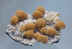 Epistilbite on Calcite (Ron Wolf) Tags: nature mexico crystal mineral geology earthscience zeolite tectosilicate monoclinic epistilbite