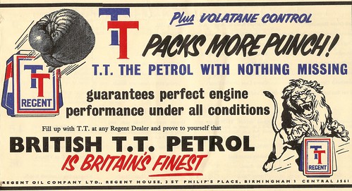Regent "TT" British petrol advert - 1954 by mikeyashworth