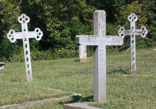 Crosses in the parish cemetery