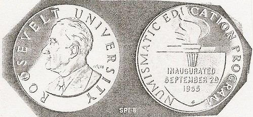 Roosevelt University Numismatics Course medal