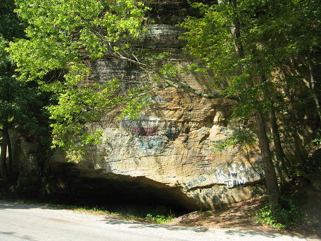 Rock formation on Spout Springs Road