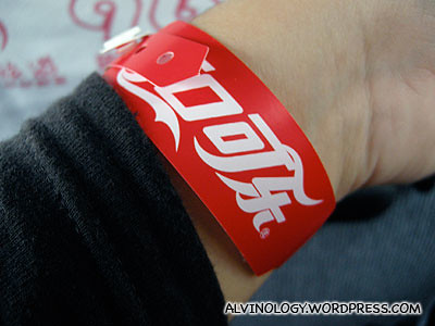 Tagged as a member of the Coca-Cola entourage
