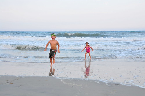 Tristan and Kenna at Topsail Beach