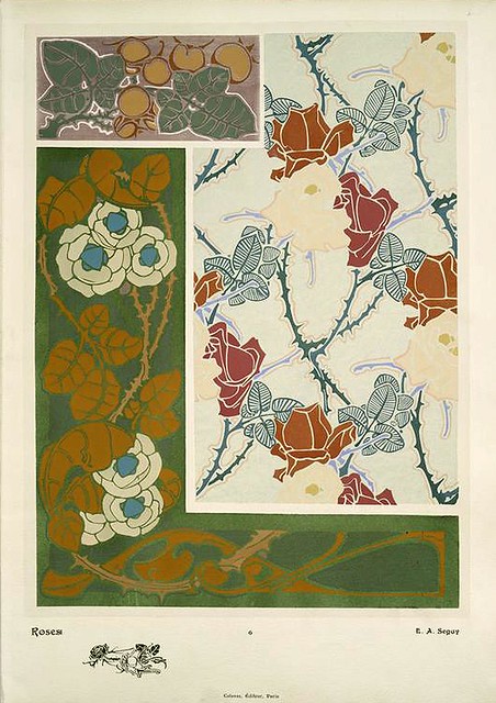 002-Rosas-Les fleurs et leurs applications decoratives 1902- Eugene Alain Seguy