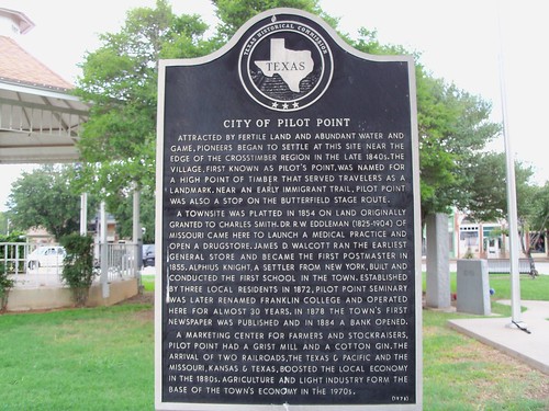 City of Pilot Point, Pilot Point, Texas Historical Marker by fables98