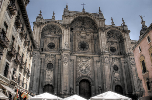 Cathedral facade. Granada. Fachada de la catedral