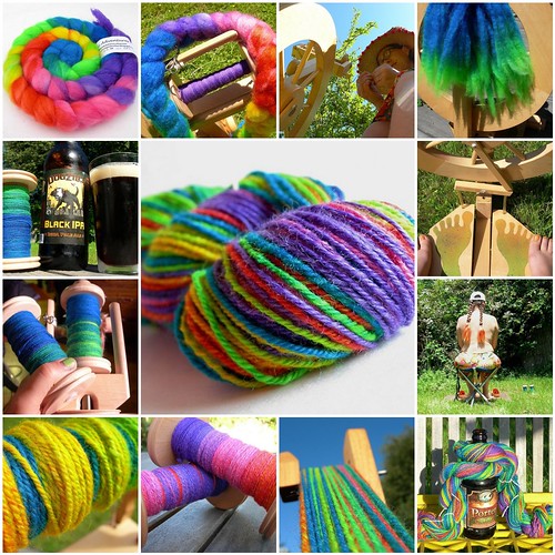 Tour de Rainbow yarn from COLORBOMB Creations