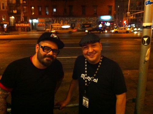 Raul &amp; Chico Mann outside the Mercury Lounge after the show