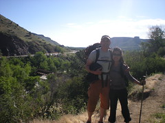 Jim &amp; Aimee Hiking to Canal Zone, Clear Creek Canyon