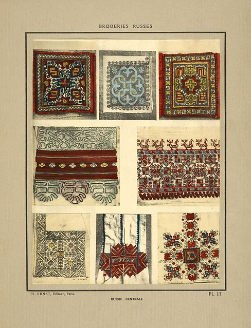 004- Adornos de camisas-Rusia del norte-Broderies russes tartares armeniennes 1925