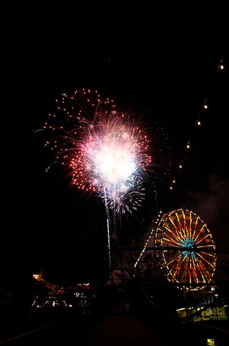 Ferris Wheel and Fireworks 1
