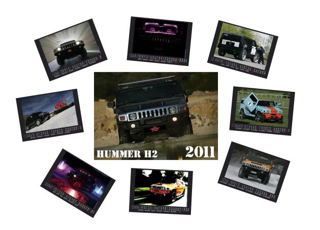 hummer h2 2011. The 2011 HUMMER H2 Calendar from 69 PIT STOP