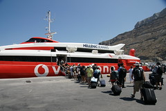 Santrini to Mykonos サントリーニ島からミコノス島・船で移動