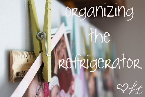 I'm organizing the fridge!