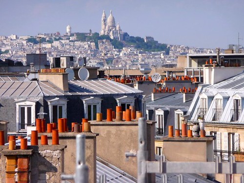 Over the rooftops of Paris with Sacre Coeur