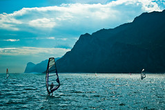 Riva del Garda windsurfers