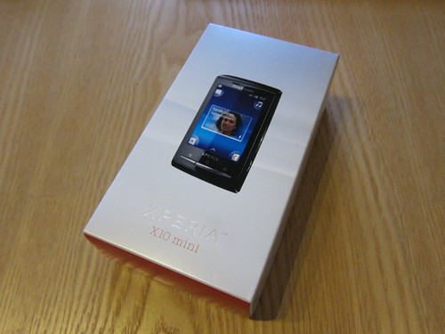 Package of Sony Ericsson Xperia X10 mini