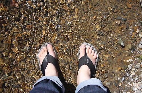 Feet in the Red River