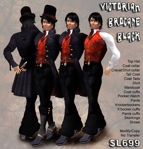 Victorian Brocade Black