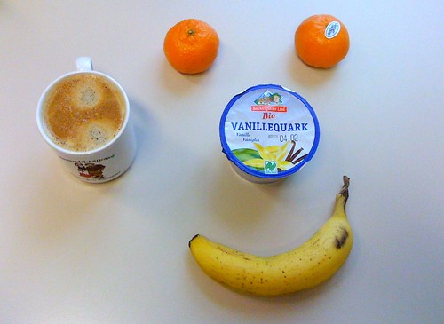 Vanillequark, Banane & Clementinen
