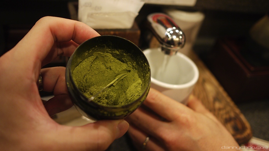 Yui and Ikura. The Japanese green tea powder that you sprinkle in the mug.