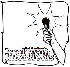 Irrelevant Interviews Logo (white)