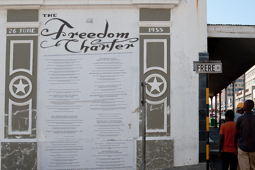 Freedom Charter 1955 on Frere St.
