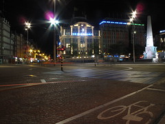 Dam by night - Amsterdam