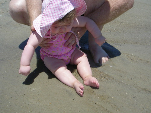 Rosemary's first trip to the beach