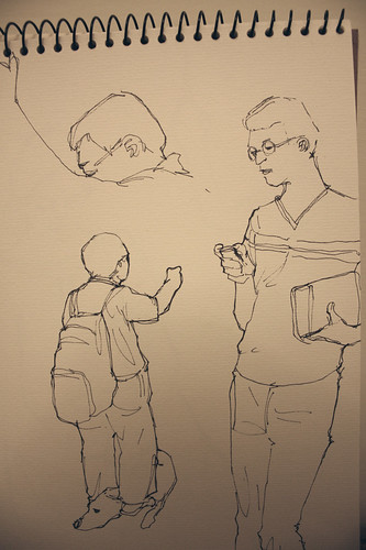 sketches on the MRT