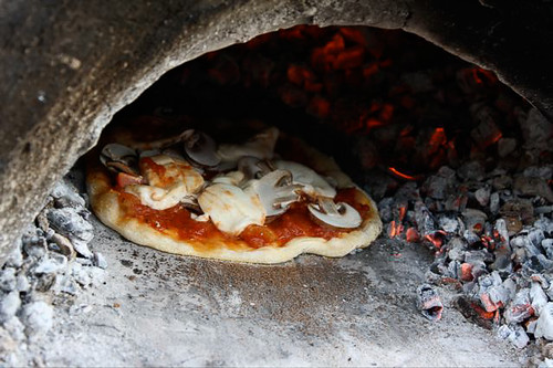 Clay oven pizza