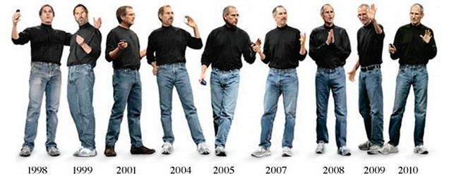 Steve Jobs evolución fotos