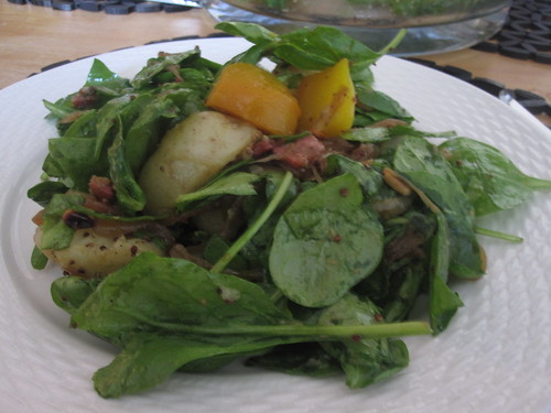 Spinach salad at Gabrielle's