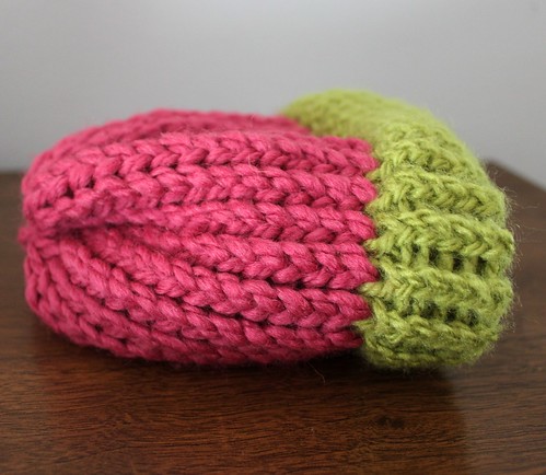 pink and green acorn cap by you.