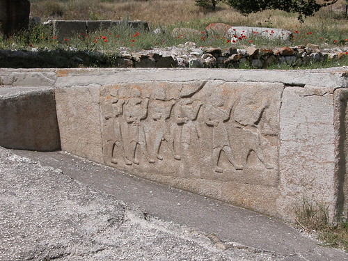 DSCN0868 Alacahöyük, mur de l'entrée, détail