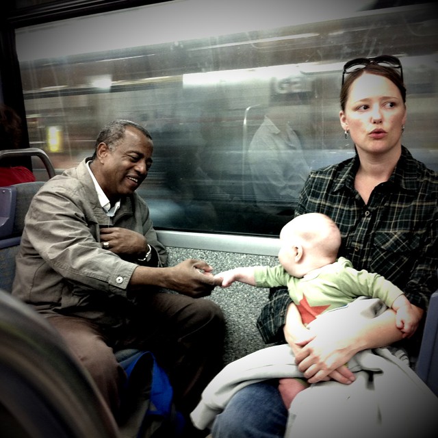 A moment on the metro