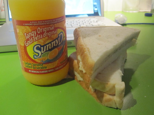 Sunny D, chicken sandwich - $5.65