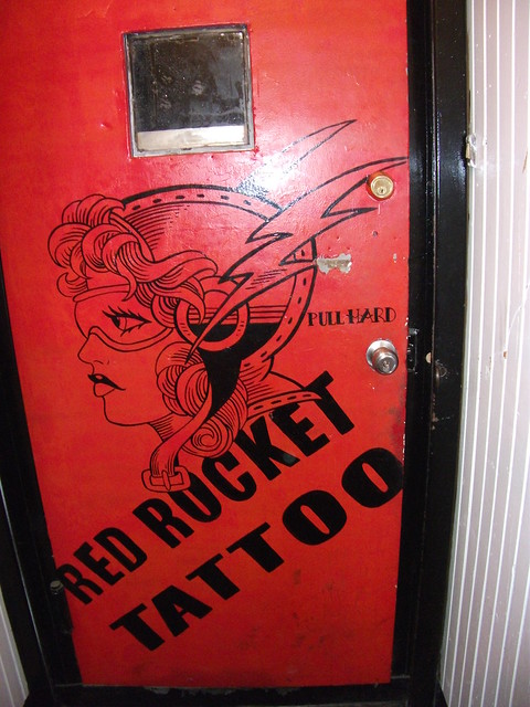 Red Rocket Tattoo. Where we got our tattoos.