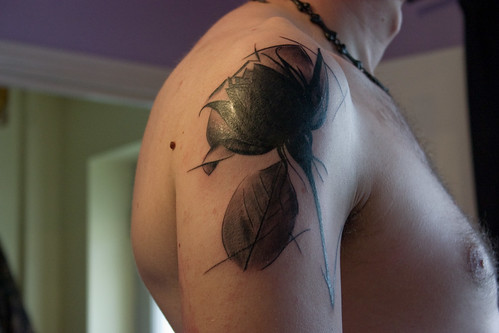2010 black flower tattoos for side You can see more of Volko and Simone's