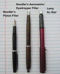 Noodler's Aerometric/Eyedropper Fountain Pen - Sixe Comparison