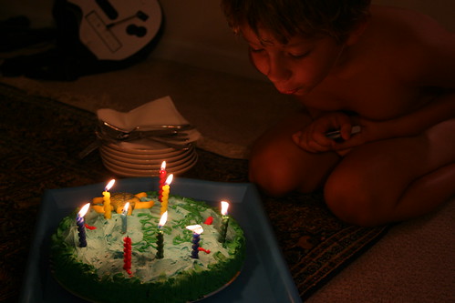 8/18/10: Blowing out 9 candles.
