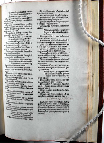 Table of contents from Summa de potestate ecclesiastica
