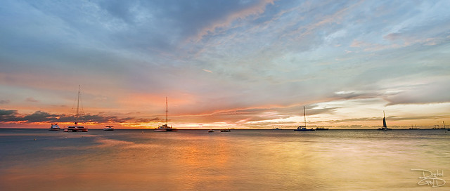 Aruba Palm Beach Sunset