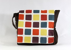 Colorful Squares Messenger Bag