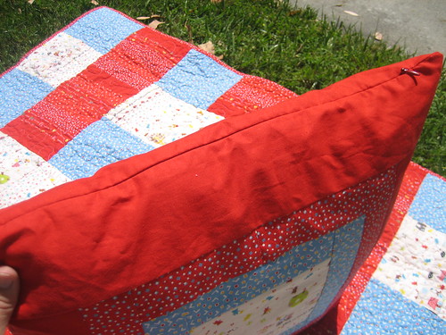 Stacked Quilt - top with pillow