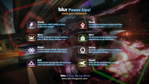 Blur demo for PS3: Power-ups