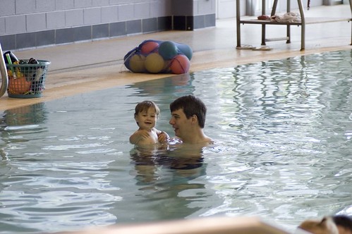 Paul Teaches Nathan To Swim