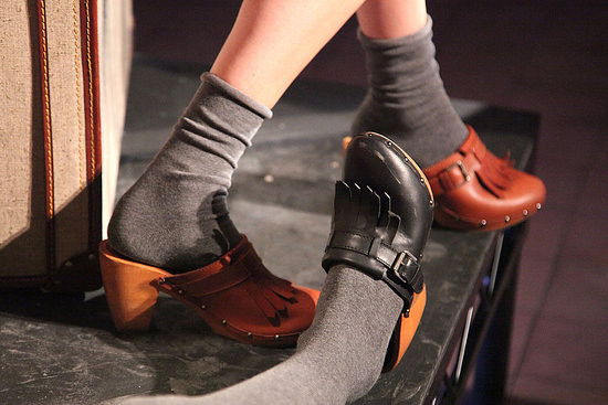 the best of both words: clogs and socks