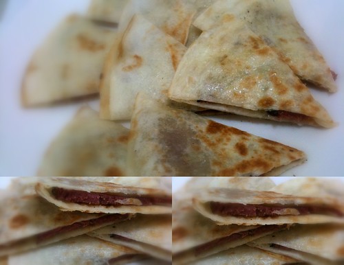 Ham and Cheese Quesdillas